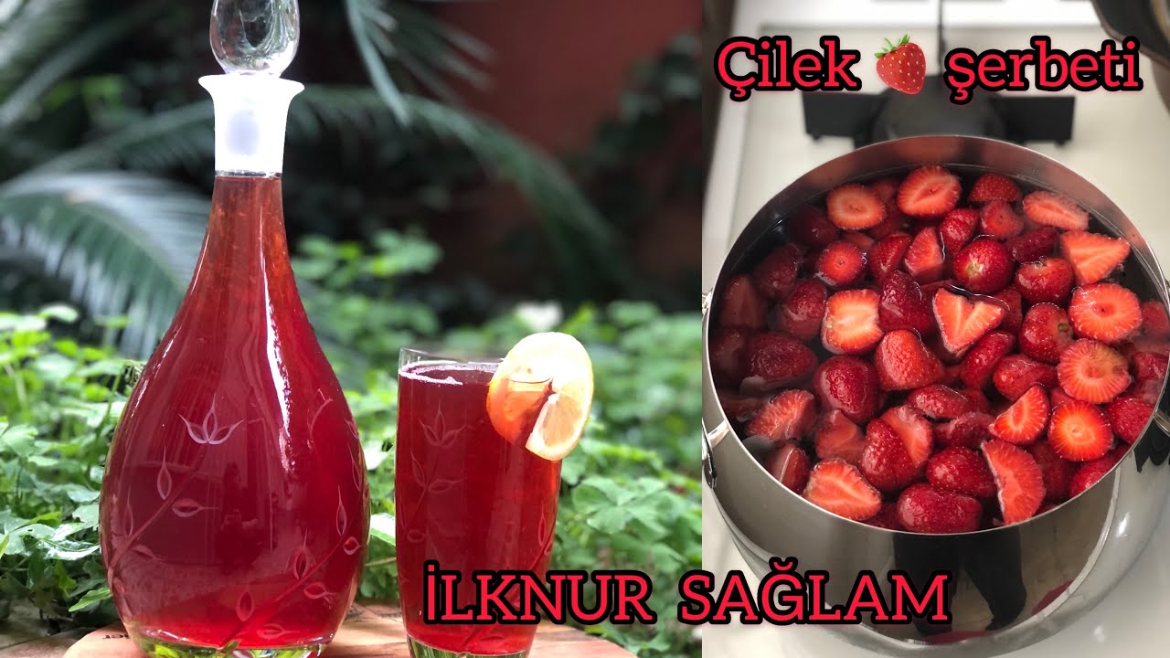 Çilek 🍓 Şerbeti Nasıl Yapılır💯Serinletici Özelliği Mis Gibi Kokusu ve Lezzetiyle Çilek Şerbeti 👍