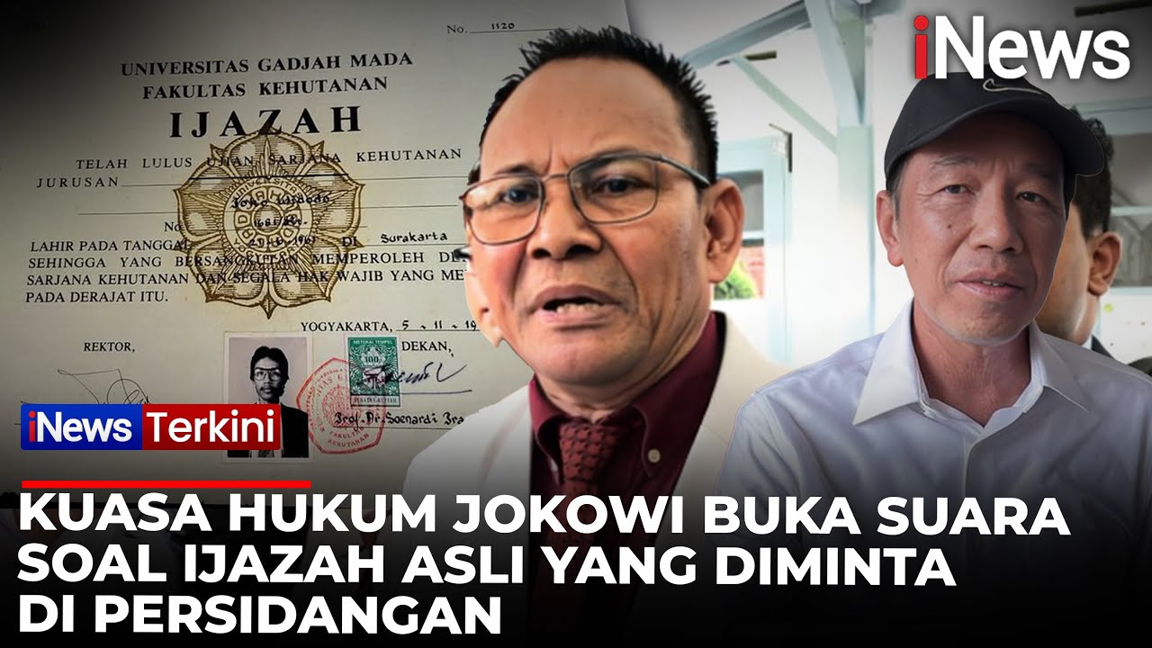 Kuasa Hukum Jokowi Ngaku Terus Berusaha Hadirkan Ijazah Asli Jokowi di Persidangan | iNews Terkini
