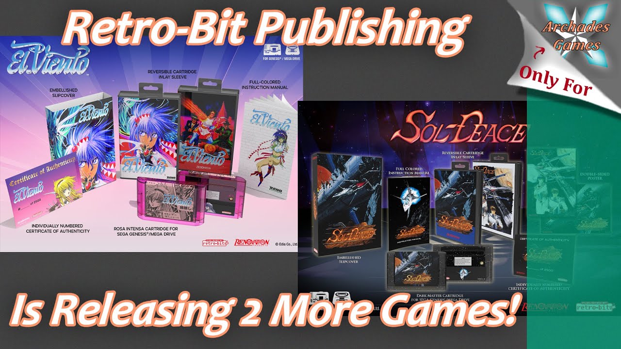 New Collector's Editions For Sol-Deace and El Viento Are Inbound From Retro-Bit Publishing!