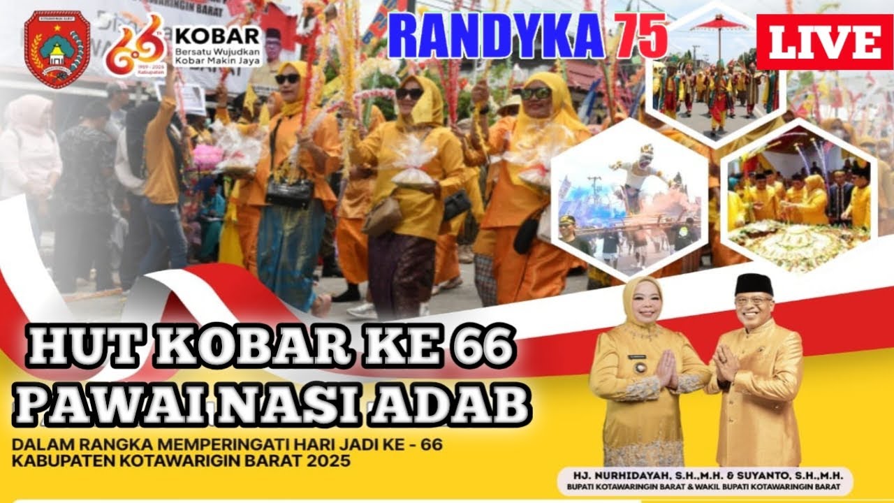 [LIVE] PAWAI NASI ADAB HUT KOBAR KE 66 TAHUN 2025