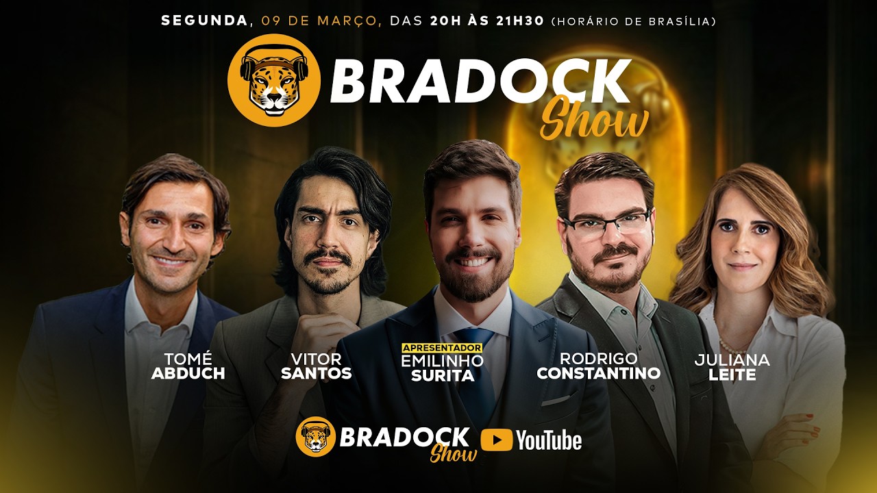 Bradock Show 09/03/26 - Emilinho Surita, Consta, Ju Leite, Vitor Santos e Dep. Tom&eacute; Abduch