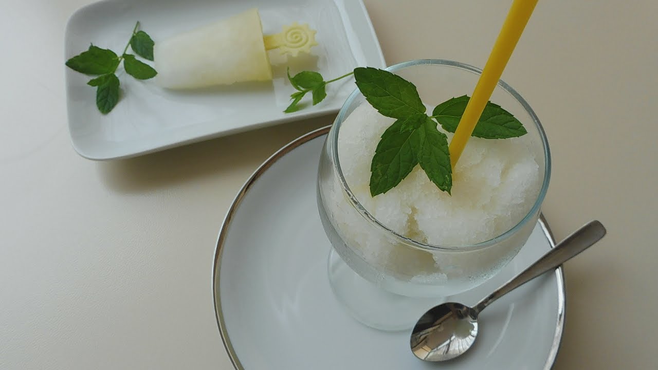 Italian lemon granita/ lemon sorbet