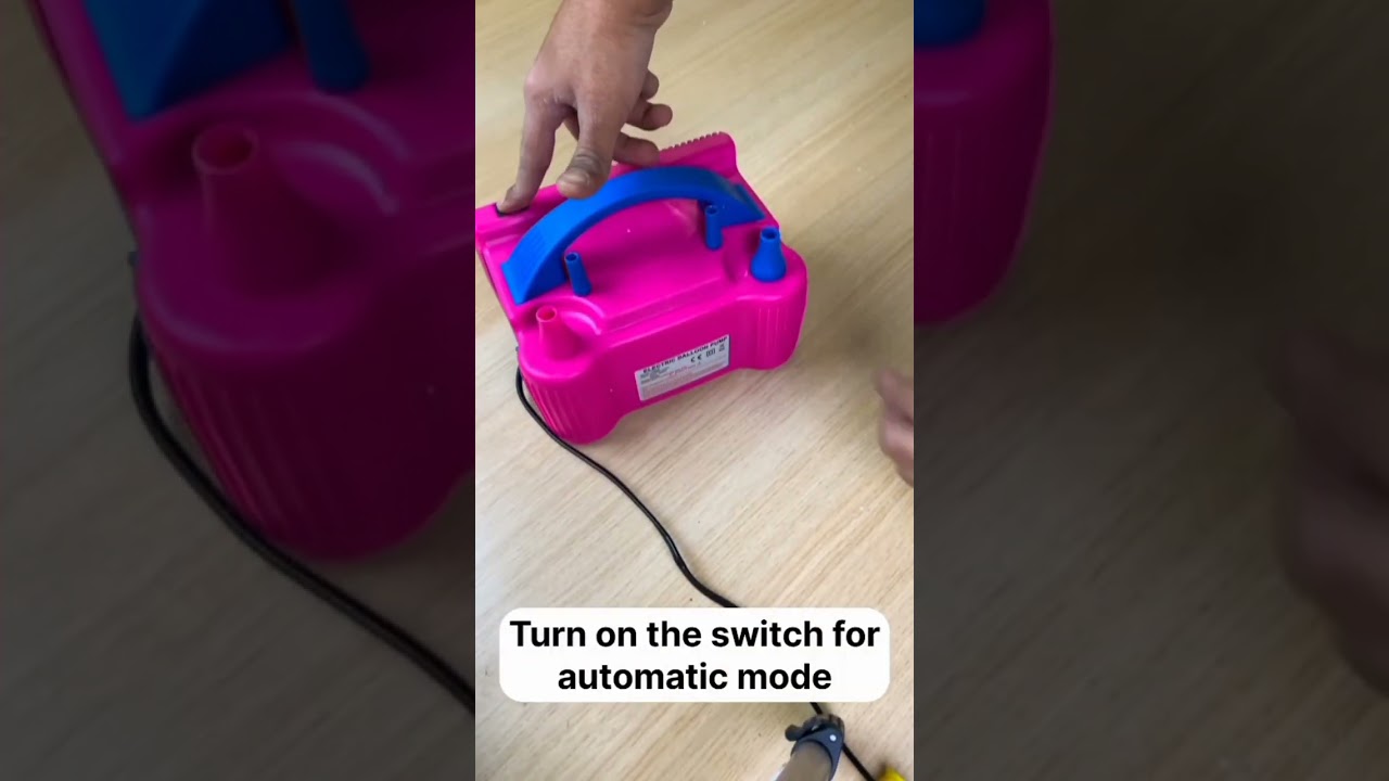 How to use manual ballon pump - Kitchenglora's Electric Balloon Pump #uk  #shorts #kitchengadgets