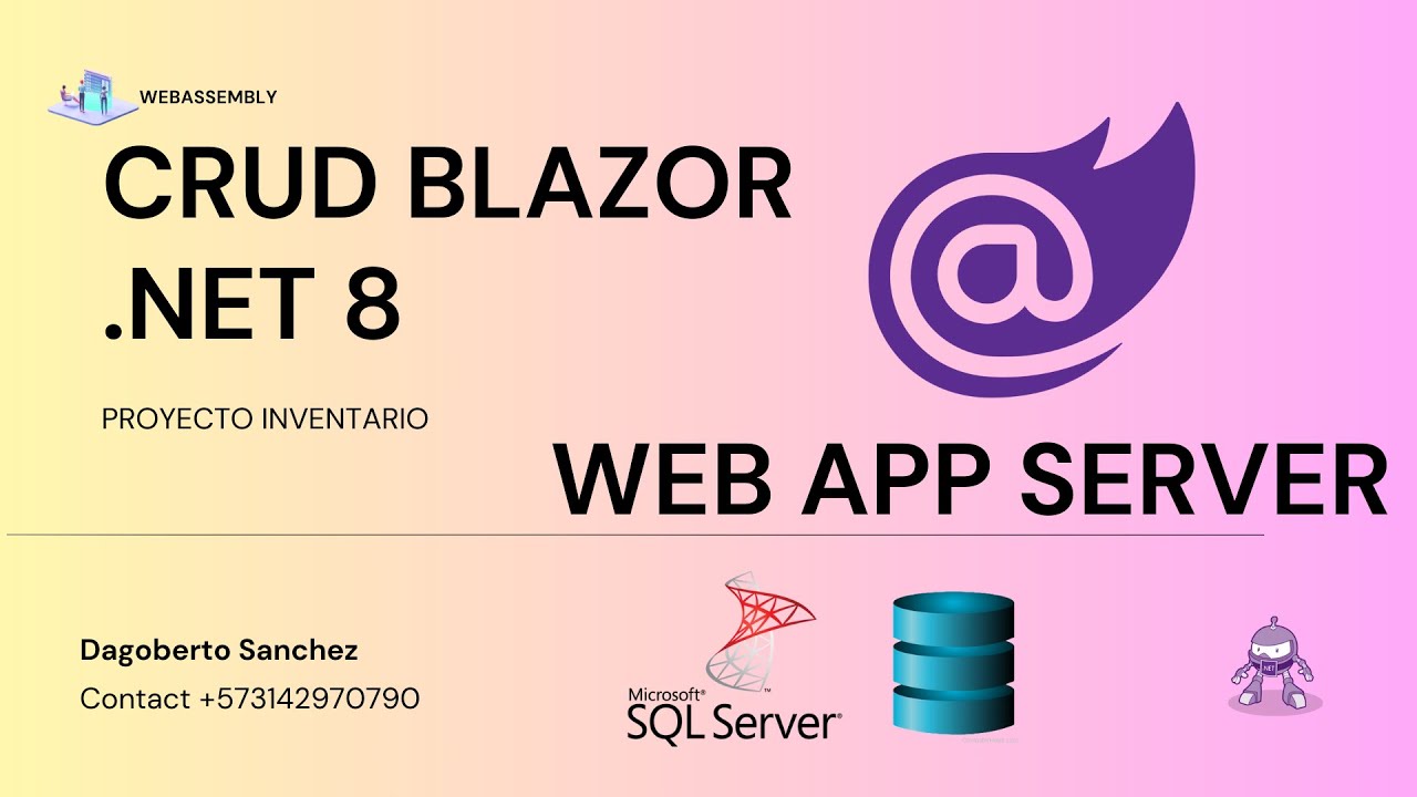 CRUD Completo Blazor Web App .NET 8 SERVER