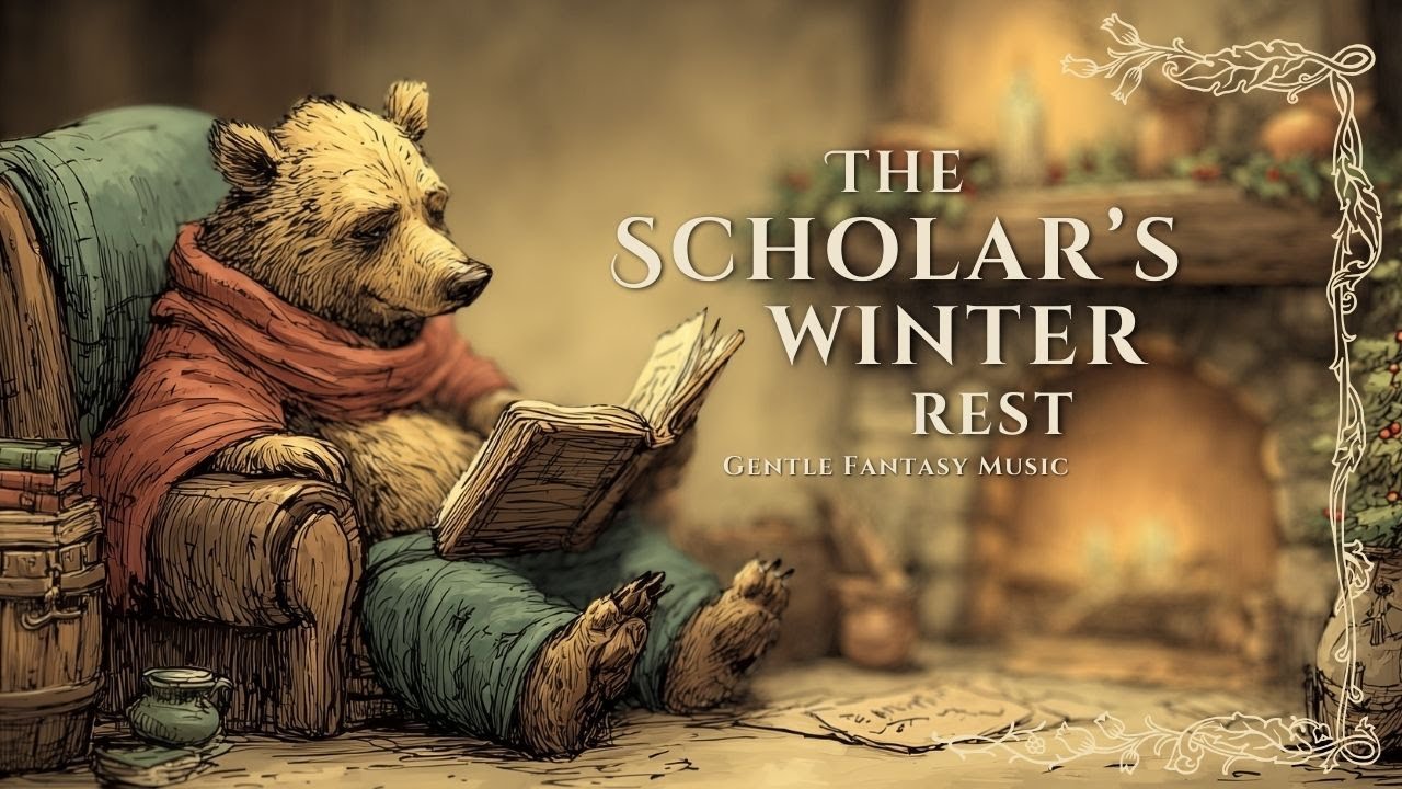 The Scholar’s Warm Winter Cabin – Gentle Celtic Music for Reading & Fireplace Ambience