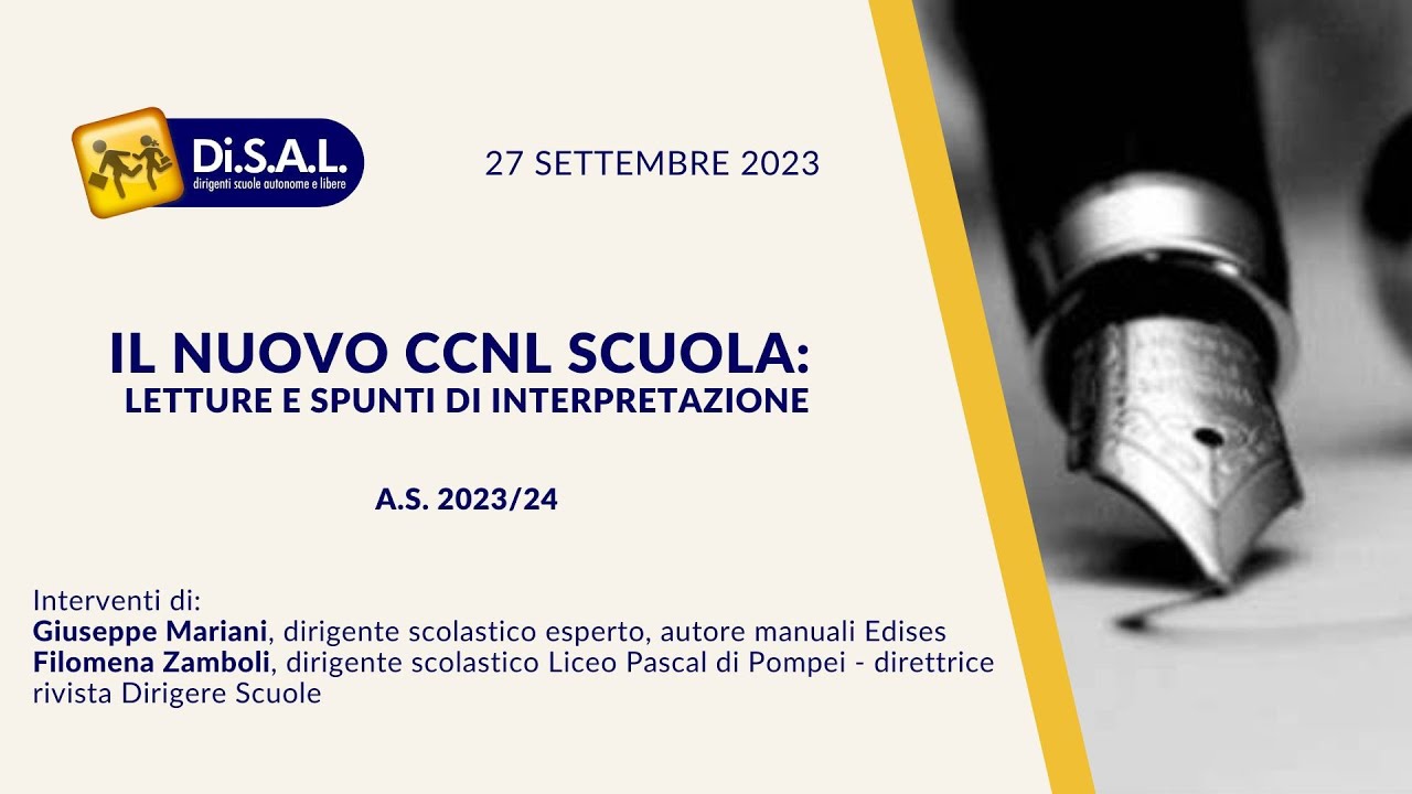 Il nuovo CCNL Scuola: letture e spunti di interpretazione