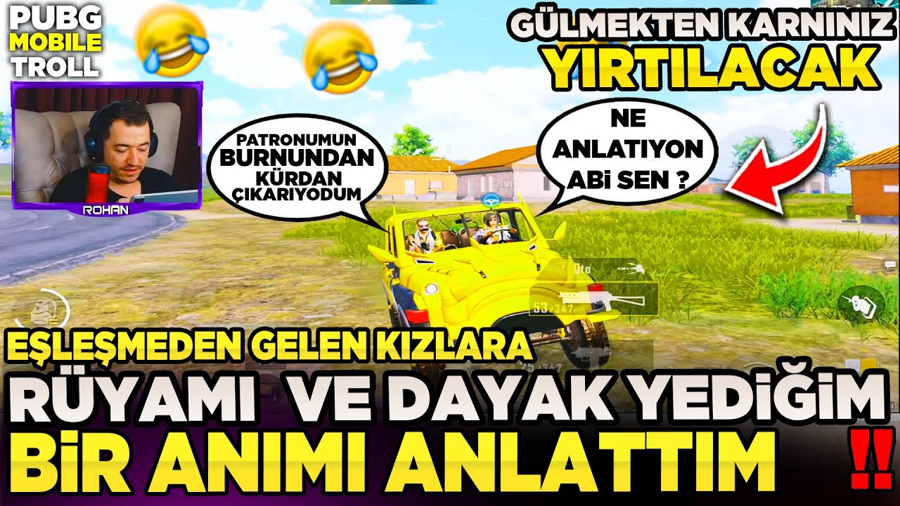 KIZLARA DAYAK YEDİĞİM ANIMI VE KOMİK RÜYALARIMI ANLATTIM 🤣 RASTGELE TAKIM TROLL Çok Güleceksiniz