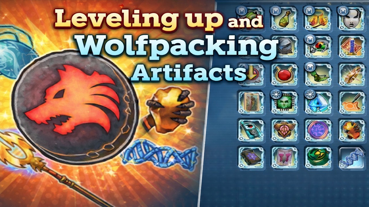 DCUO How to Level up your Artifact 0-200 Effectively and Wolfpack it