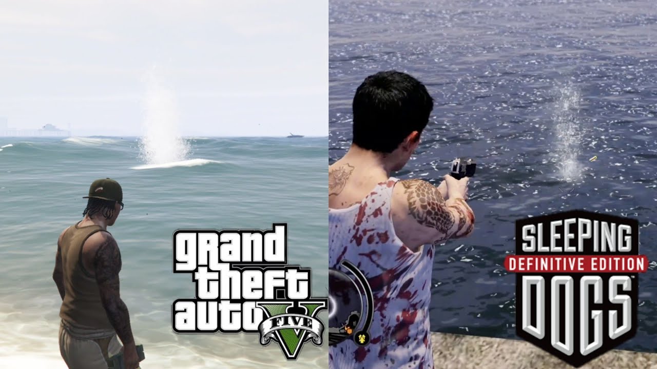 GTA 5 Vs Sleeping Dogs Definitive Edition - Ultimate Physics Comparison 