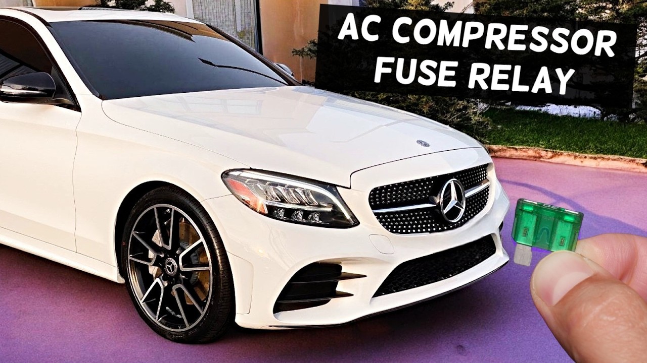 MERCEDES W205 AC Compressor Air Conditioner Fuse Relay Location C300 C400 C450 C43 C63 C250 C200 C18