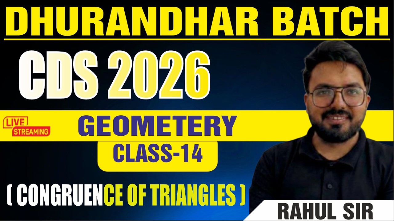 MATHEMATICS || GEOMETRY-14 || CDS 2026 || BY RAHUL SIR #cds2026  #2026 #cdsmaths #cdspreparation