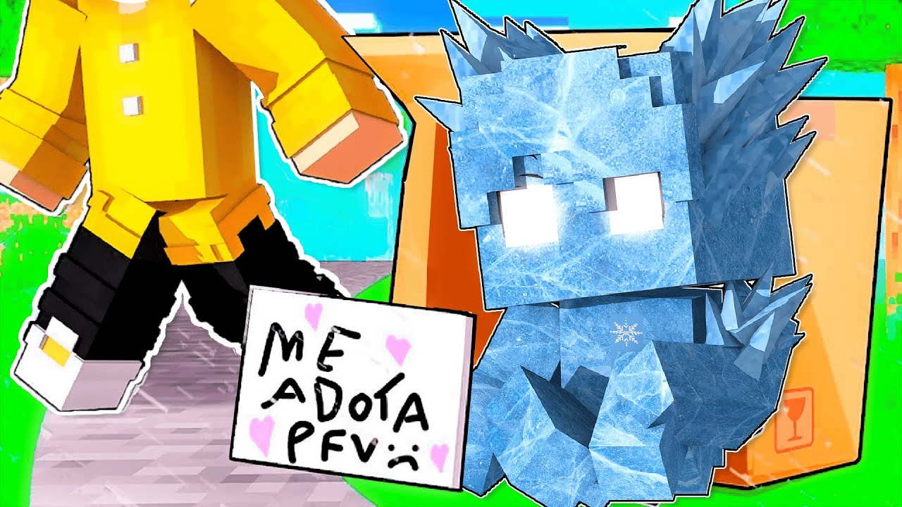 NINGUÉM quer ADOTAR o BEBÊ com PODERES de GELO no Minecraft