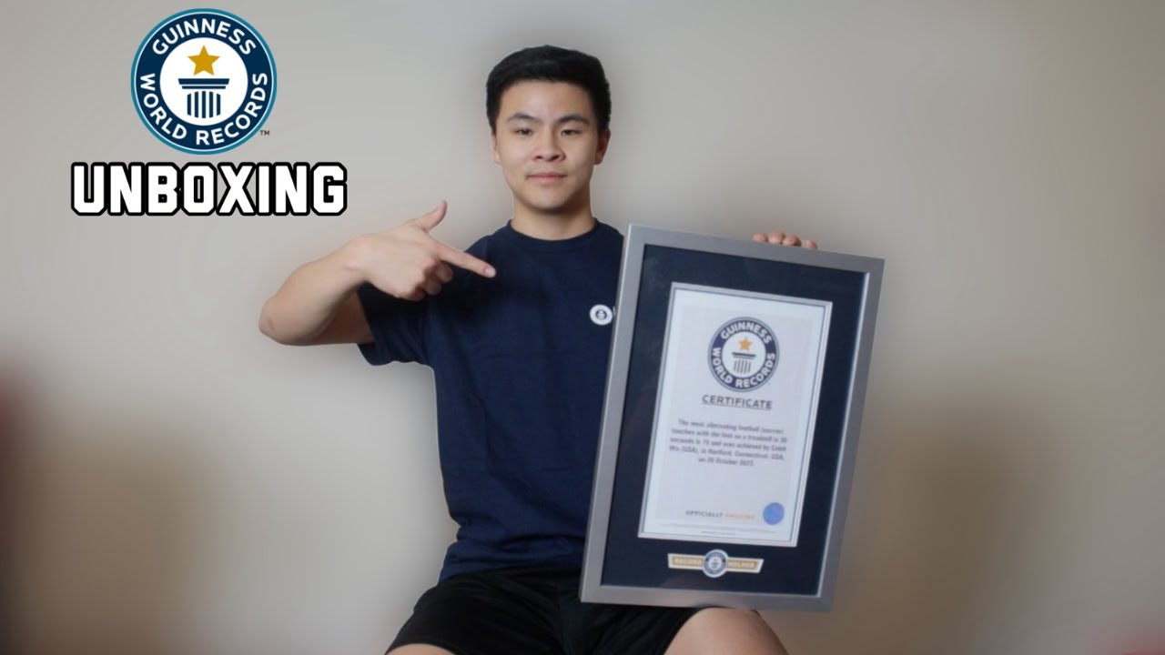 Guinness World Records Certificate Unboxing
