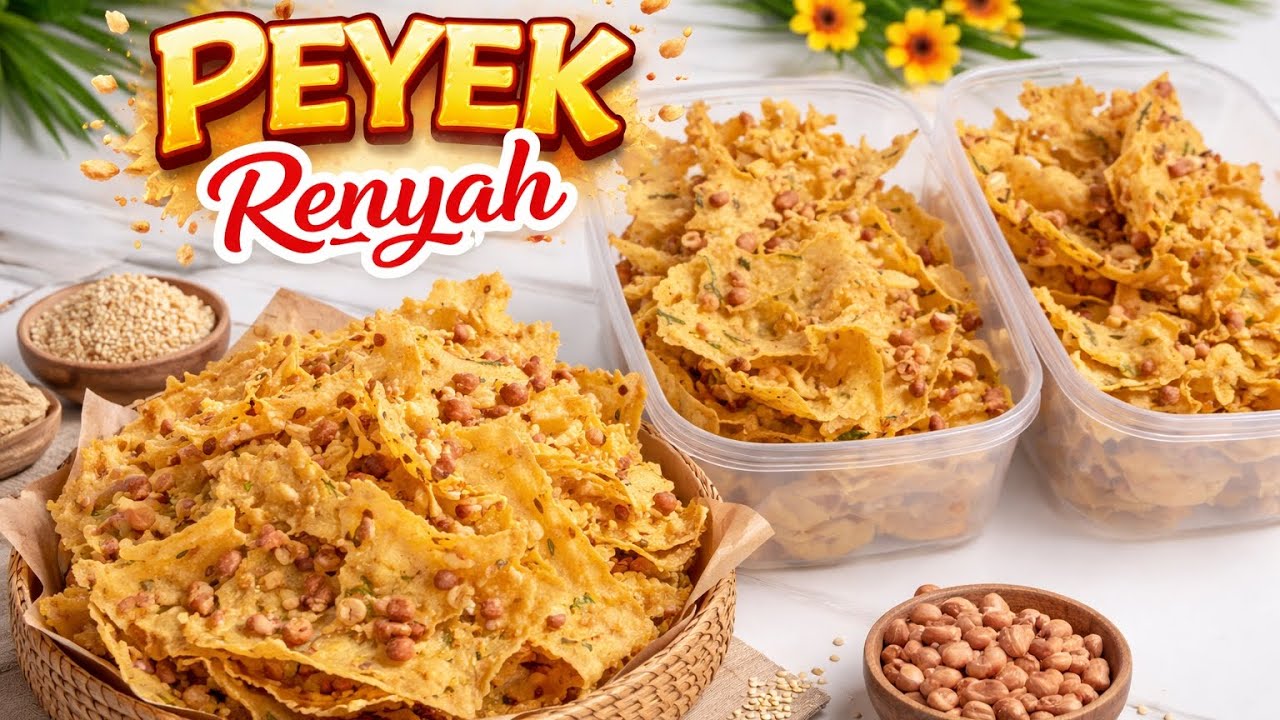 Ternyata ini Rahasianya peyek kacang bisa renyah tahan lama ⁉️ #peyek 