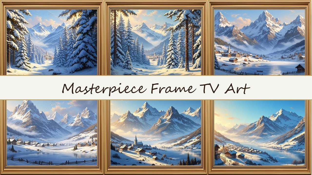 Warm Home Vibes, Antique Oil Painting | Gold Framed TV Screen Art 4K