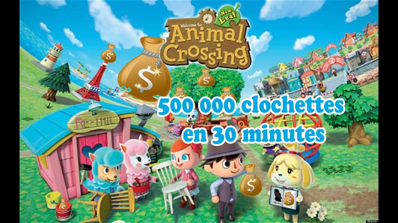 Gagner 500 000 Clochettes en 30 minutes dans Animal Crossing New Leaf ! (3DS XL)