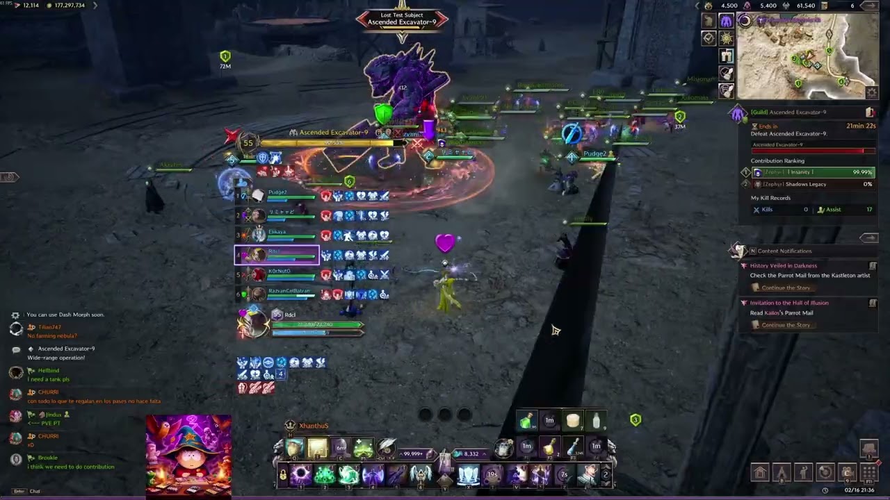 TnL - RDCL - Insanity GvG - Excavator Spinner Party  forces afk