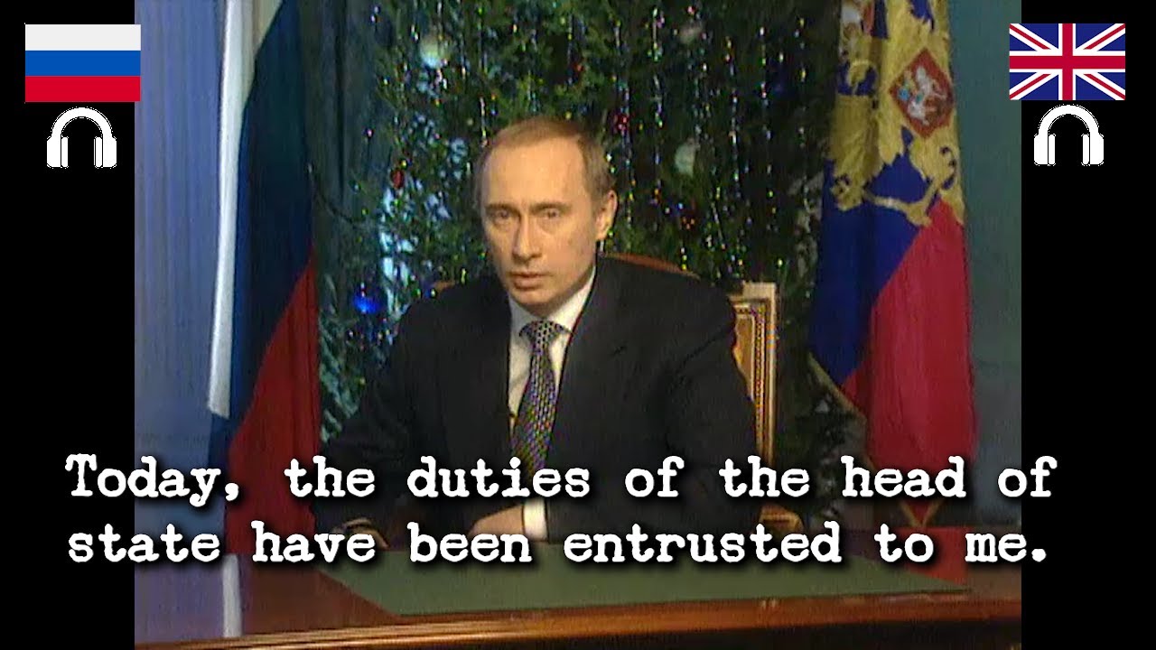 Putin&rsquo;s First Address to the Nation as Acting President of Russia (1999) | RU-EN interpretation