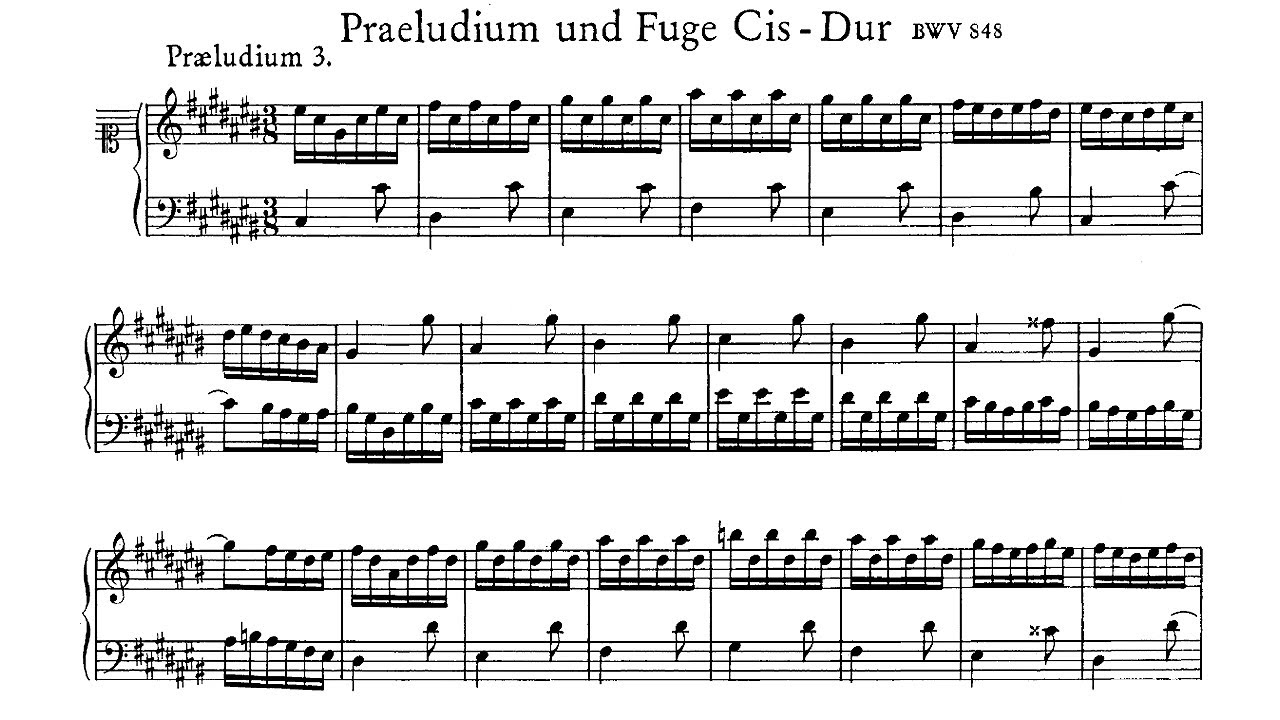 JS Bach: Prelude and Fugue in C sharp major BWV 848 - Robert Riefling, 1958 - Metronome MCLP 85011