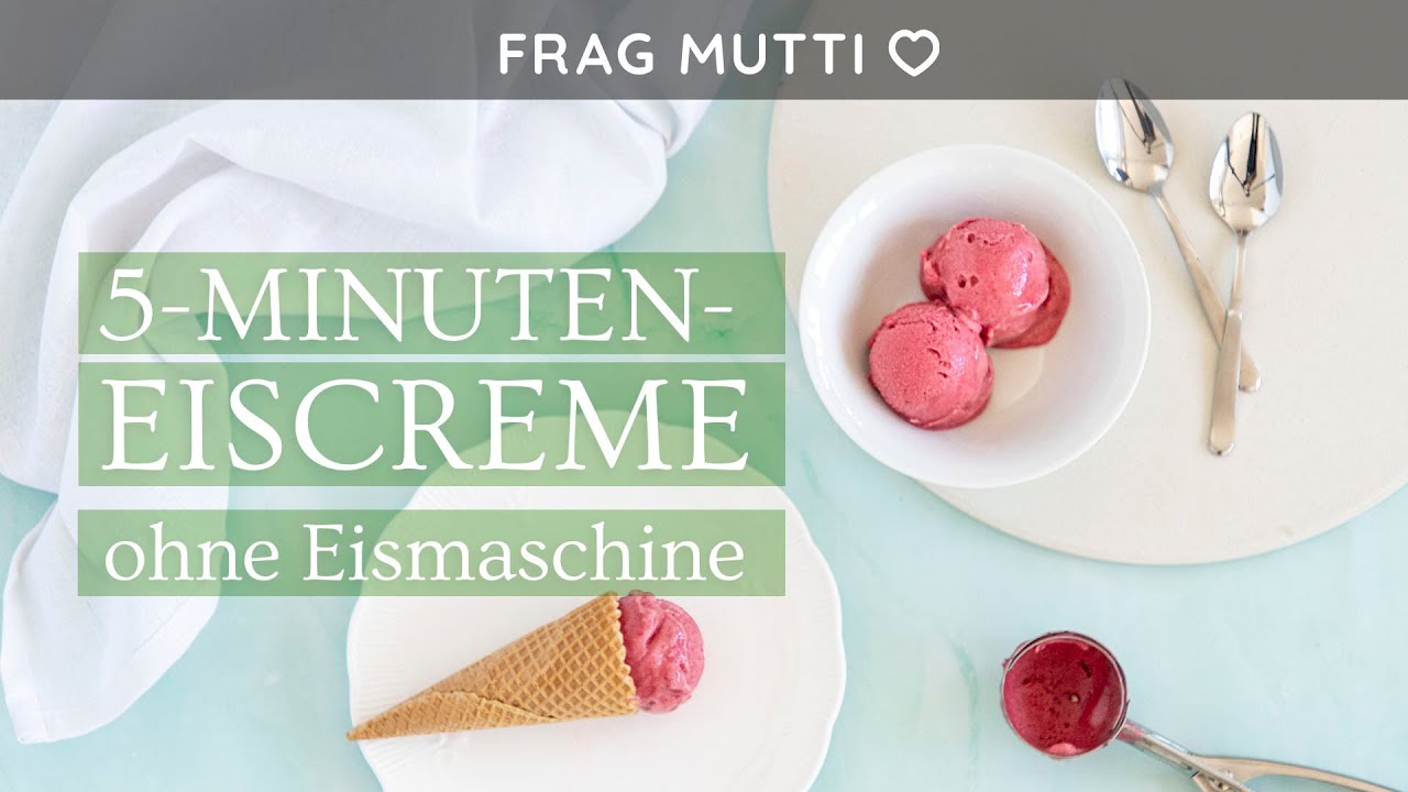 NICECREAM selber machen 🍨☀️ 5-Minuten-Eiscreme ohne Eismaschine