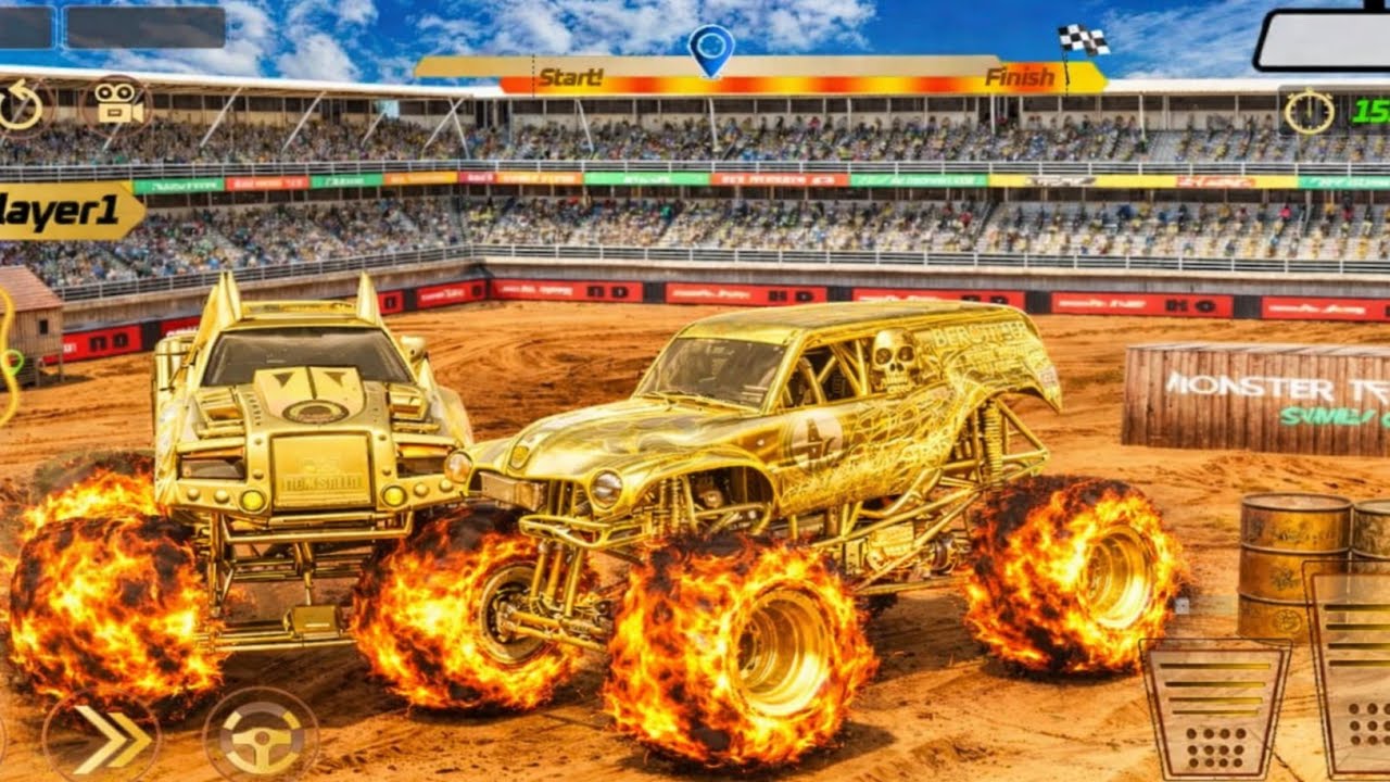 New Game  Monster Truck || 4x4 Monster Truck games || Android gameplay || 3D monster game #monster#1