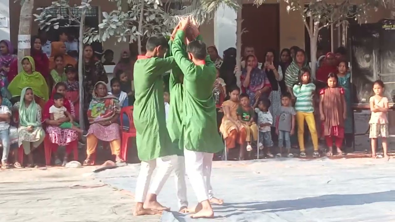 লাল সবুজের বিজয় নিশান গানে বালকদের পারফরম্যান্স - বাউনিয়াবাঁধ আইডিয়াল হাই স্কুল, পল্লবী, ঢাকা ।