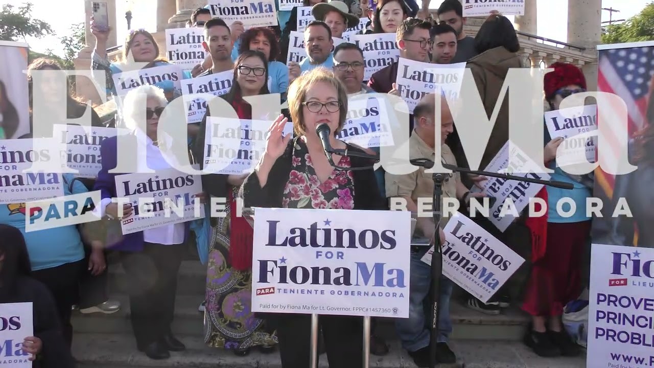 Latinos for Fiona Ma State Senator María Elena Durazo.