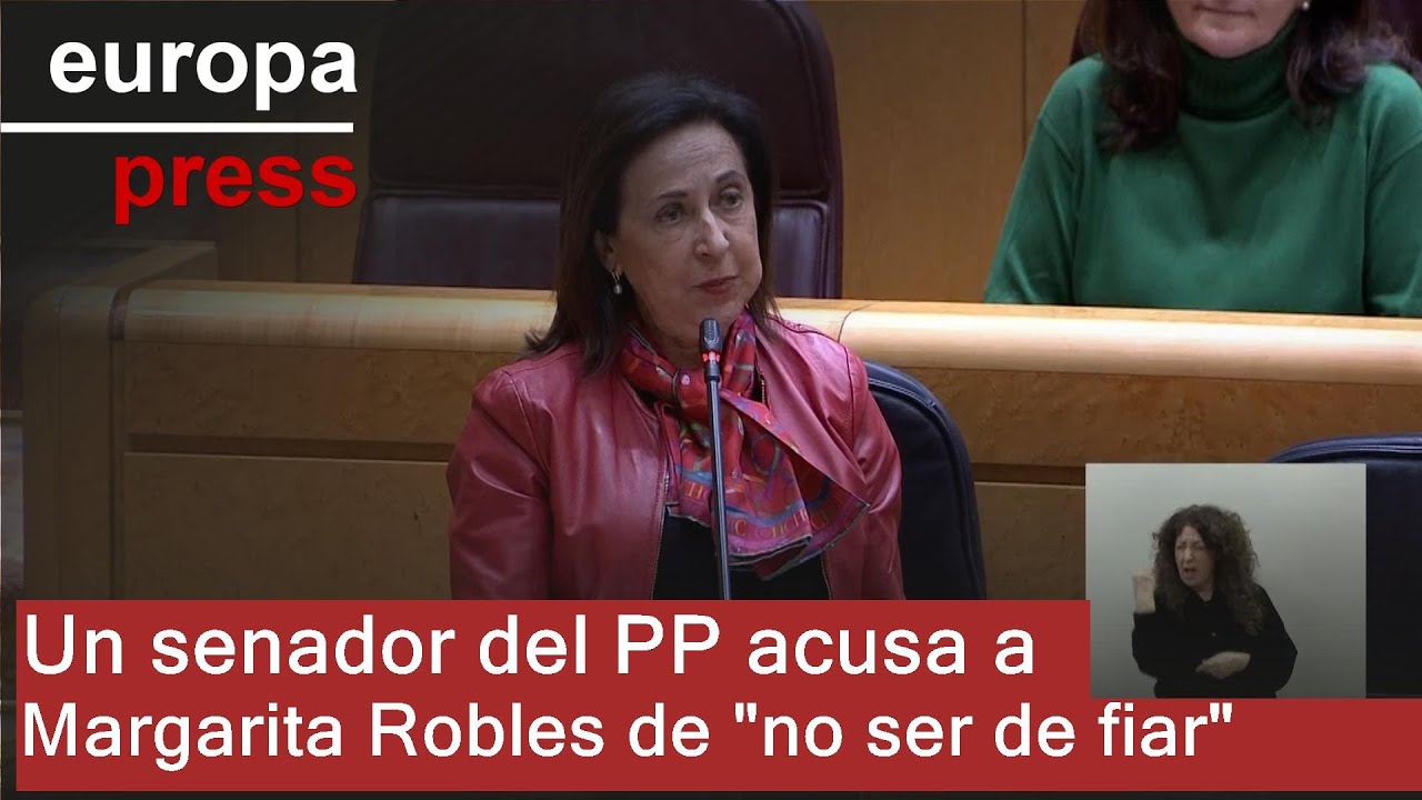 Un senador del PP acusa a Margarita Robles de 