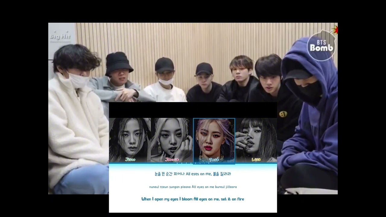 Bts reaction to BLACKPINK sheesh ai cover