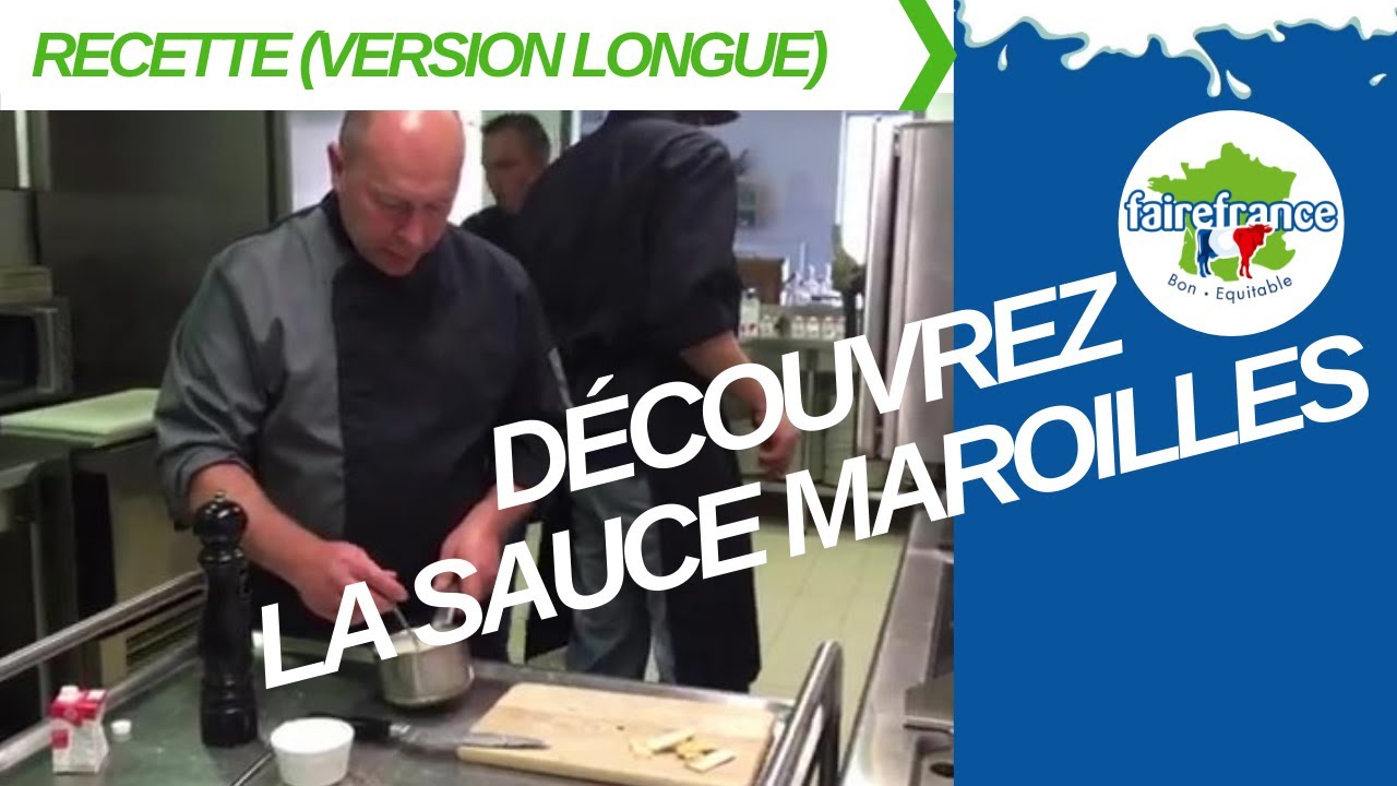 Recette Sauce Maroilles avec FaireFrance et le restaurant 
