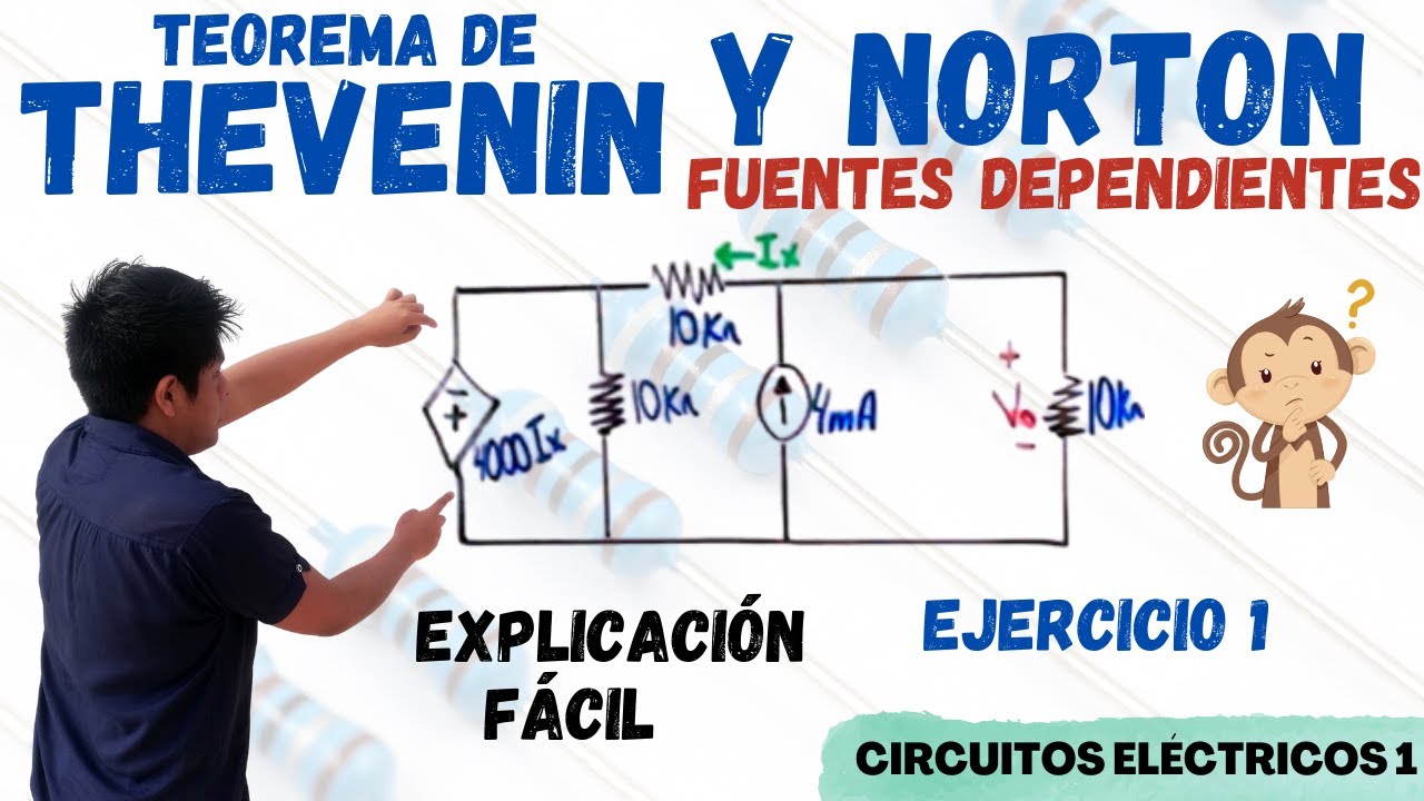 TEOREMA de THEVENIN y NORTON con FUENTES DEPENDIENTES 😱➤ EJERCICIOS RESUELTOS [PASO a PASO desde 0]💥