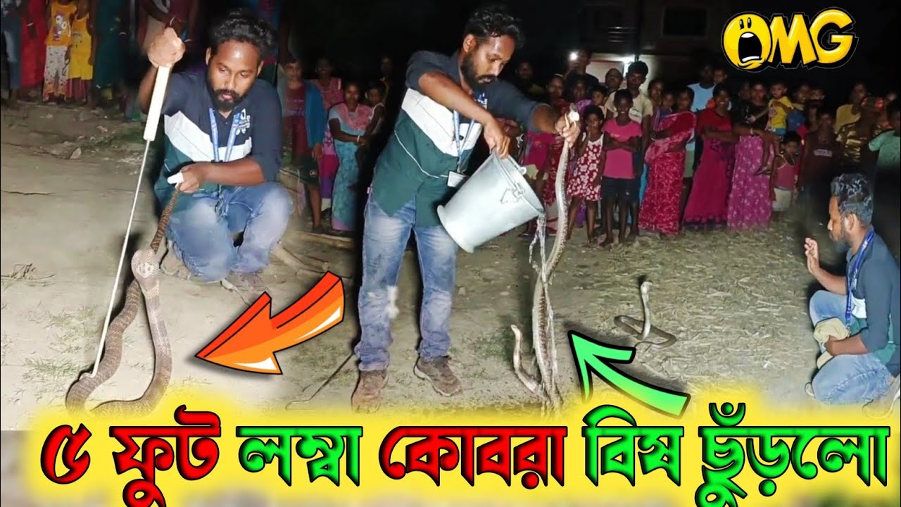 গোটা গ্রামবাসী ছুটে এলো এতো বড়ো সাপটিকে মারতে 😱  | Samiran Barik Rescuer |