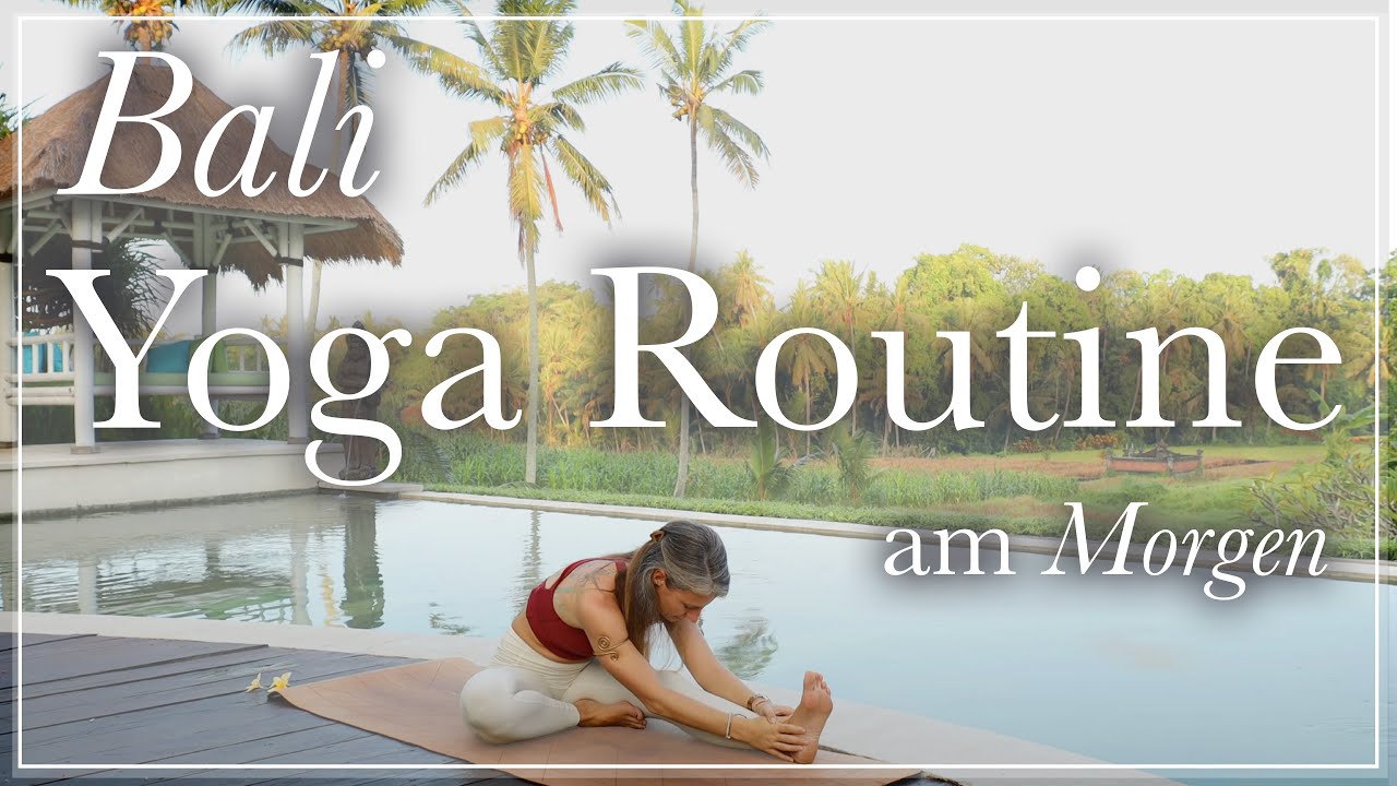 Yoga Morgen Routine aus Bali 🌾 | starte deinen Tag mit Energie und Motivation