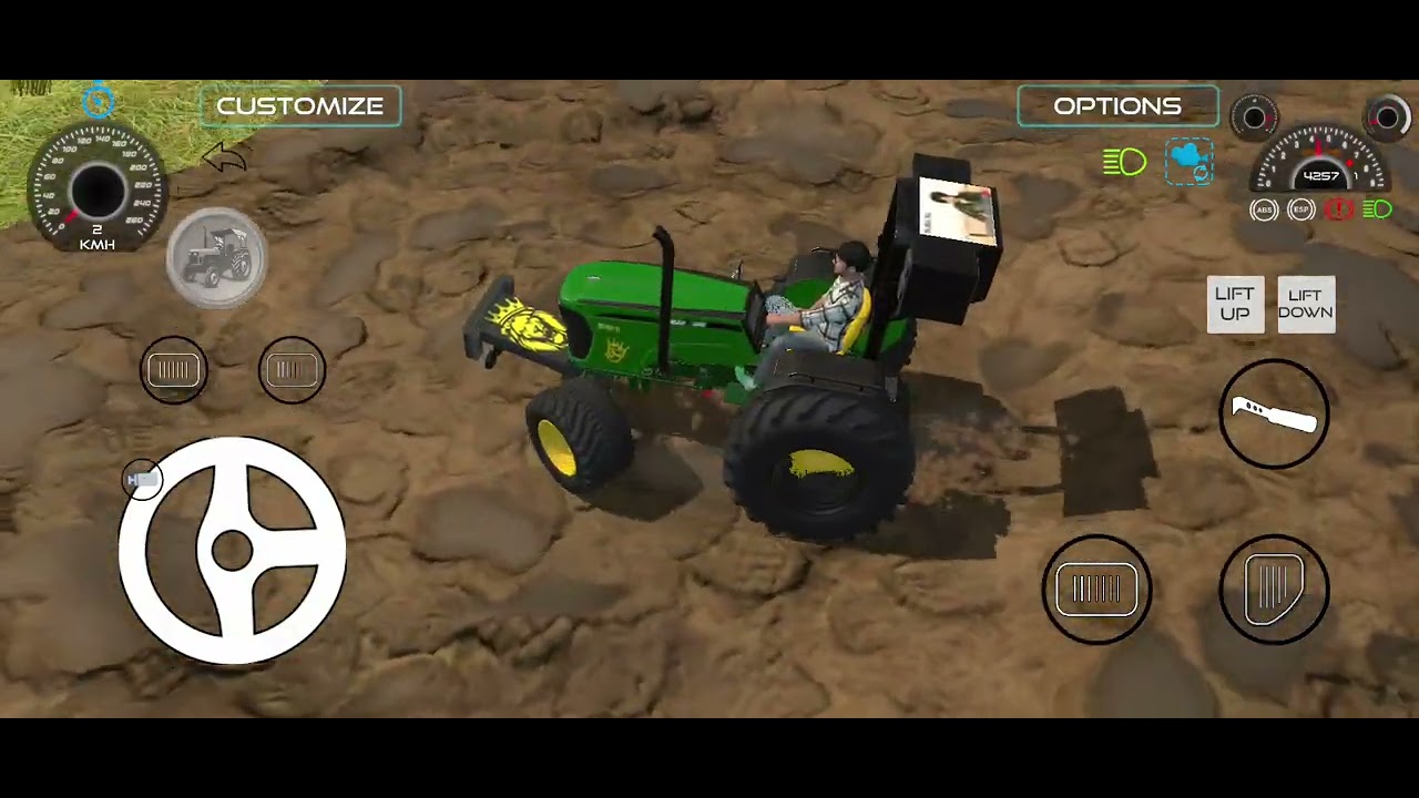 New johndeer muddy Accident pulling out Swaraj Tractor New holland Tractor l Jcb tractor cartoon 
