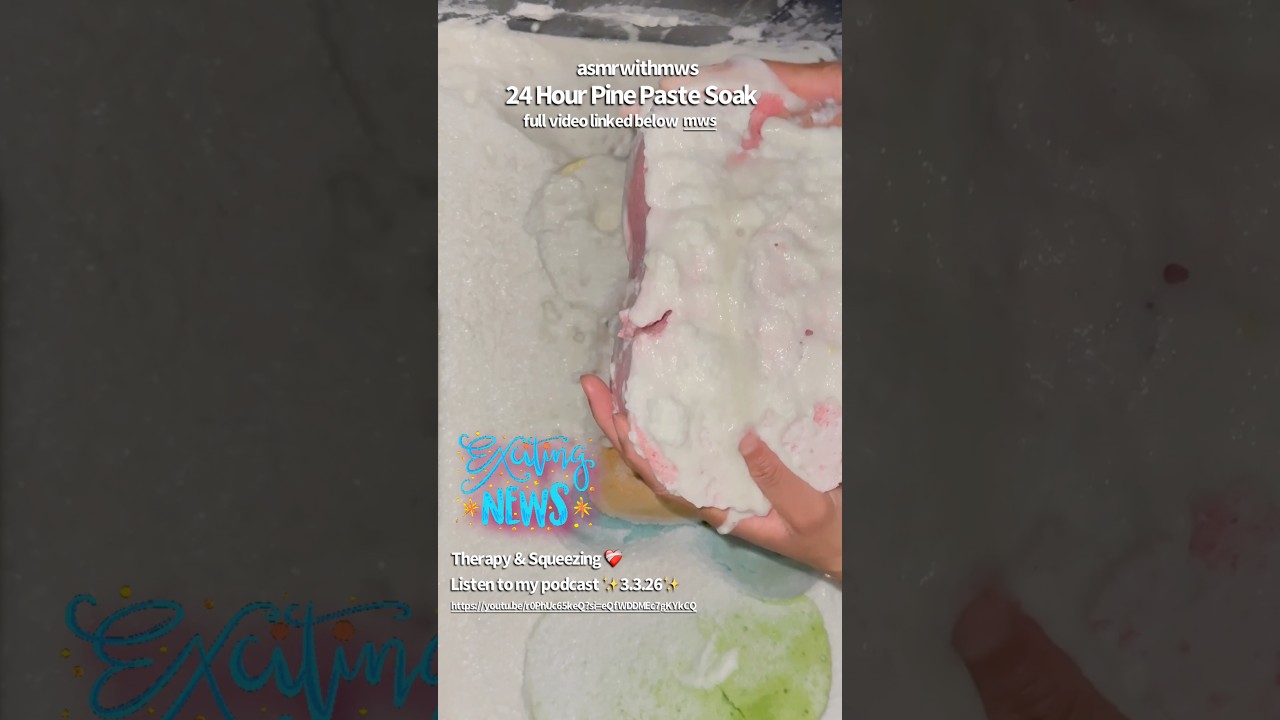 24 Hour Pine Paste Soak Results! Updates Also! 🥰 | asmrwithmws 🤤