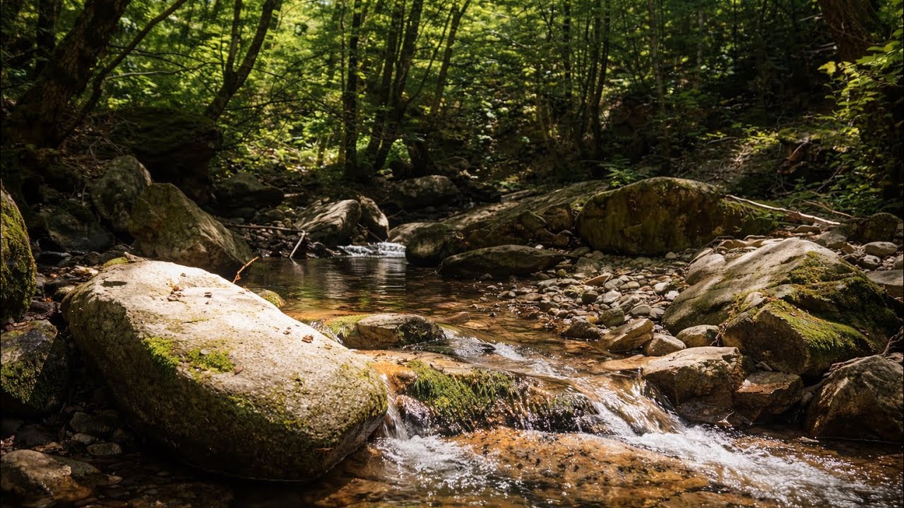 Quiet Woodland Stream — Subtle Natural Sound