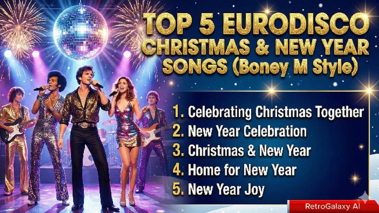 TOP 5 Boney M Style EuroDisco Christmas & New Year Songs 🎄✨ Disco Party 2025