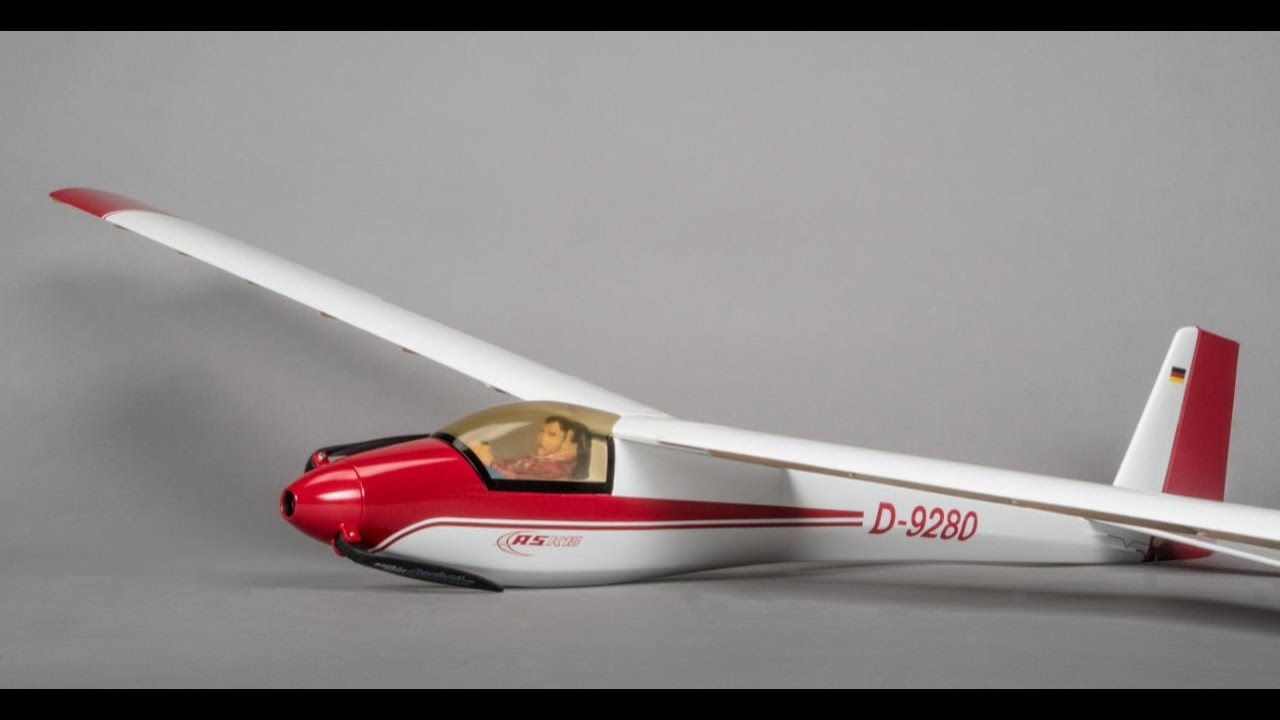 refurbished: vintage Mulitplex ASK 18 model airplane
