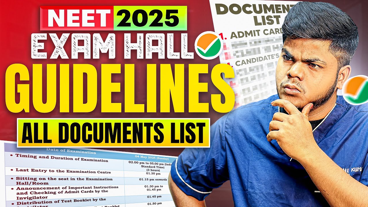 What will happen in the exam hall?|NEET 2025 exam hall guidelines you MUST KNOW🚨|Big Changes 😱