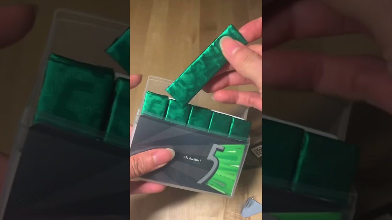 【Weekend Special_Snack】Spearmint Rain 5 Gum unbox