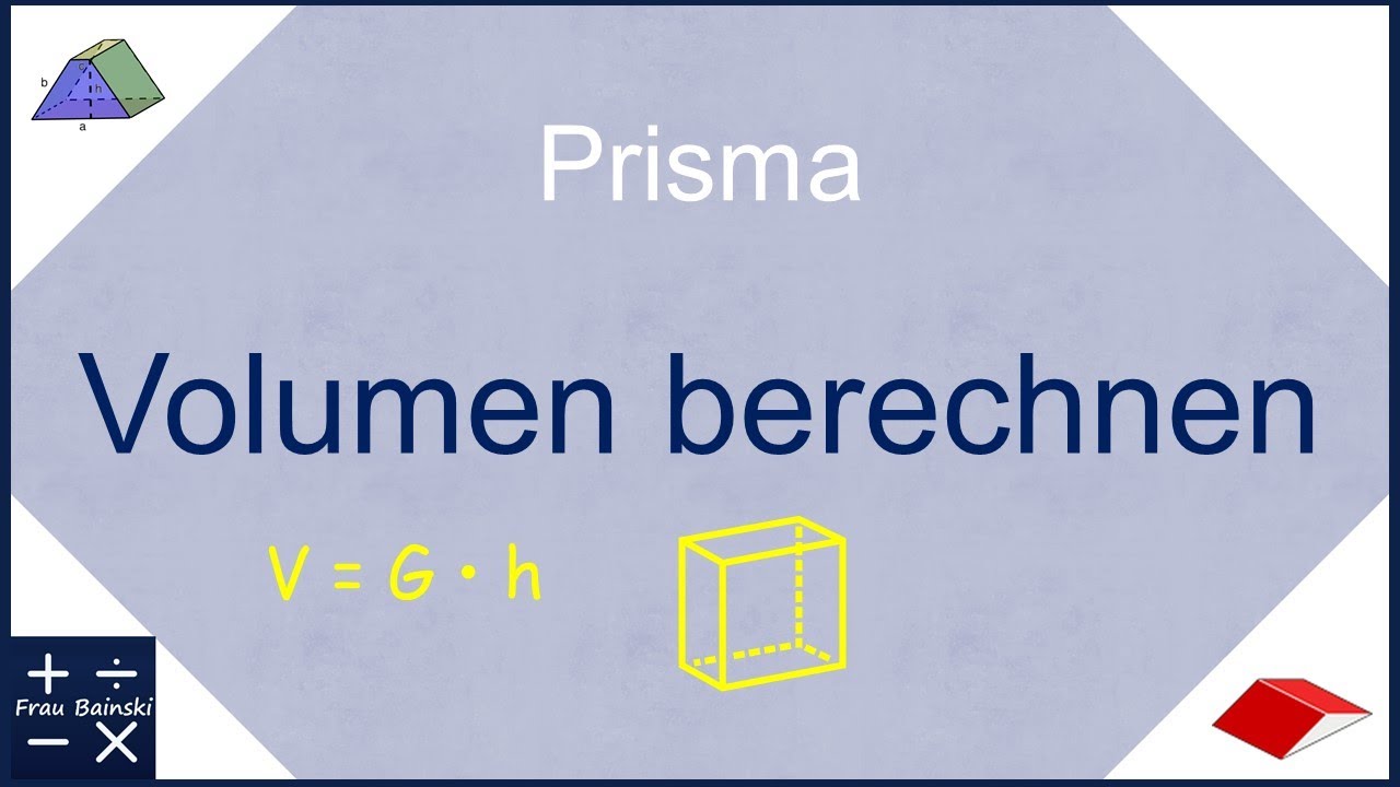 Prisma: Volumen berechnen