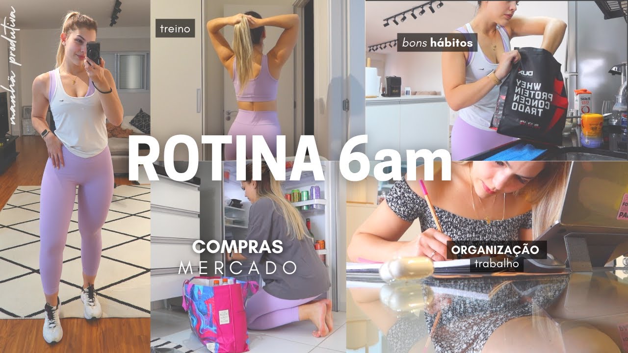 MANHÃ PRODUTIVA ✨ TREINO, MERCADO, TRABALHO, ROTINA