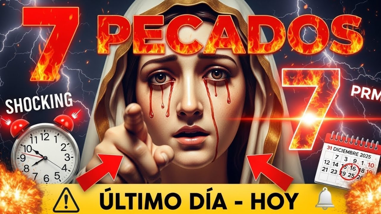 🔴 URGENTE: La Virgen María REVELA 7 Pecados que DEBES Confesar ANTES de MEDIANOCHE (31 Dic 2025)