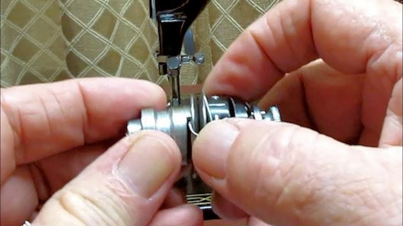 The Needle Thread Tension Unit of a Singer Model 99K Sewing Machine