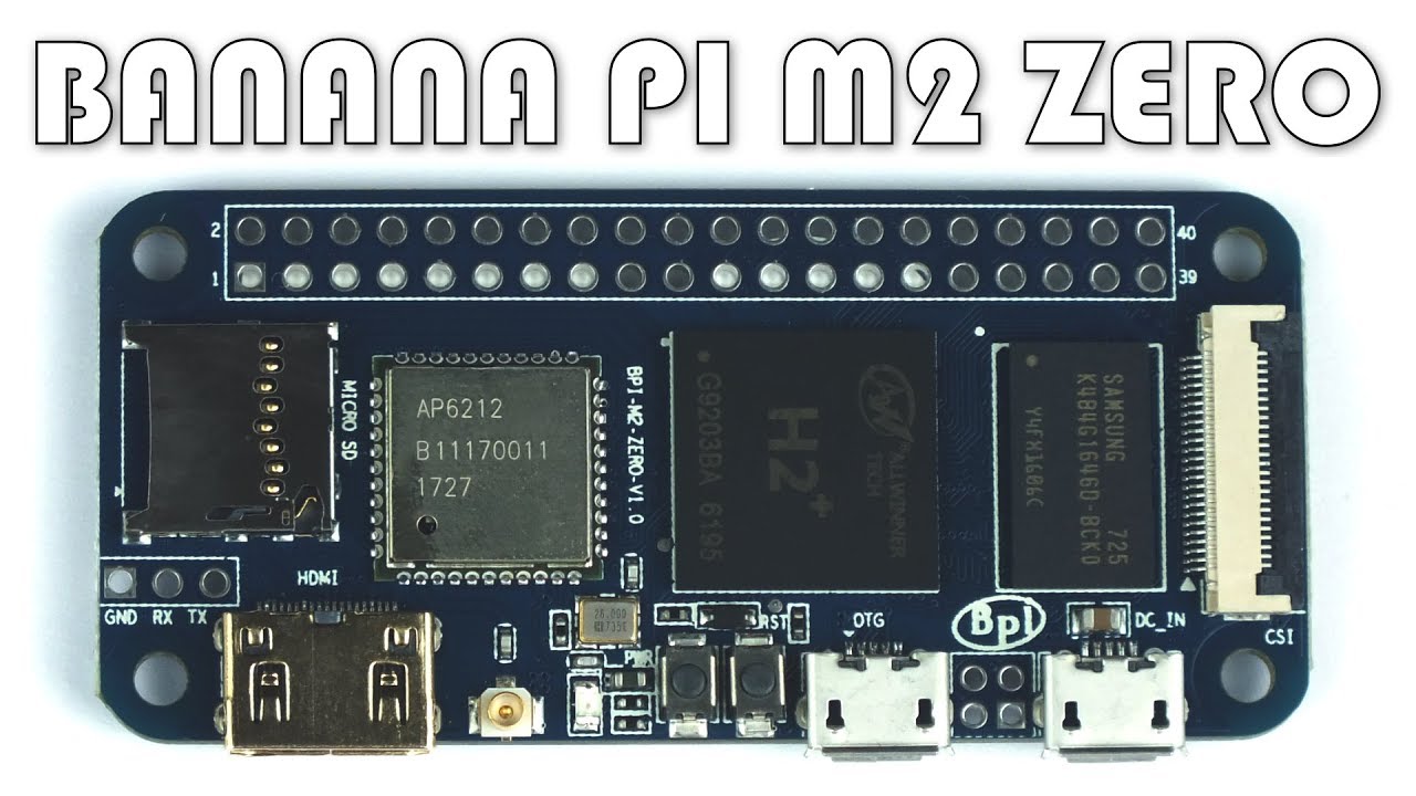 Banana Pi M2 Zero - Unboxing, Caratteristiche e Test (CPU, Gimp, WiFi, USB, Burntest)