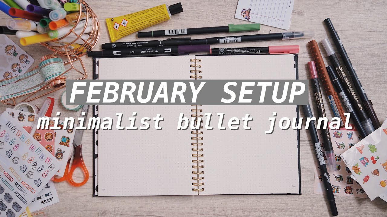 Plan With Me February 2020 + Flip Through January | Bullet Journal
