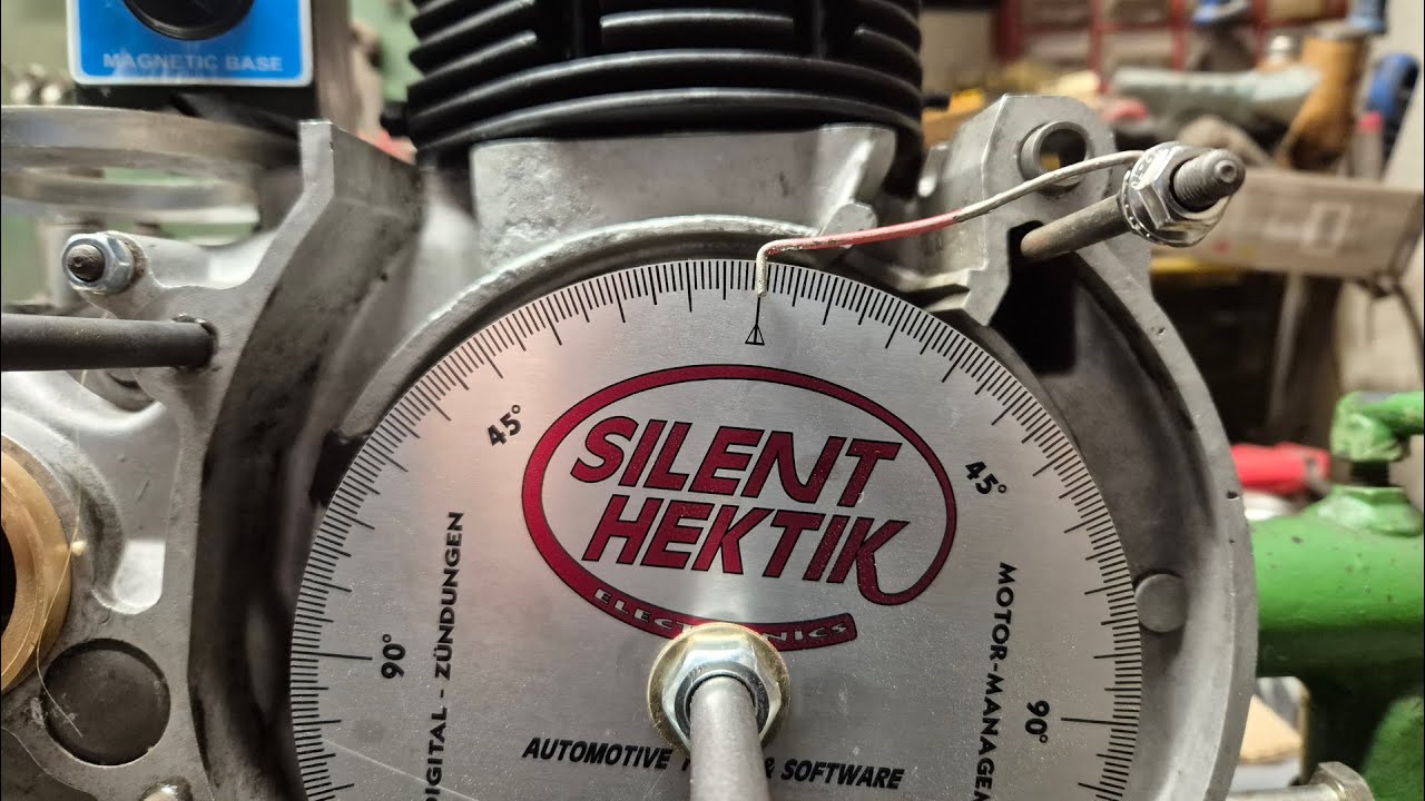 Steuerzeiten prüfen / check engine timing: Heinkel Tourist 103 A1/A2