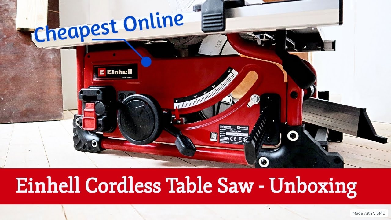 Einhell PXC TE-TS 36/210 Li-Solo — САМАЯ ДЕШЁВАЯ аккумуляторная настольная пила онлайн — Распаков...