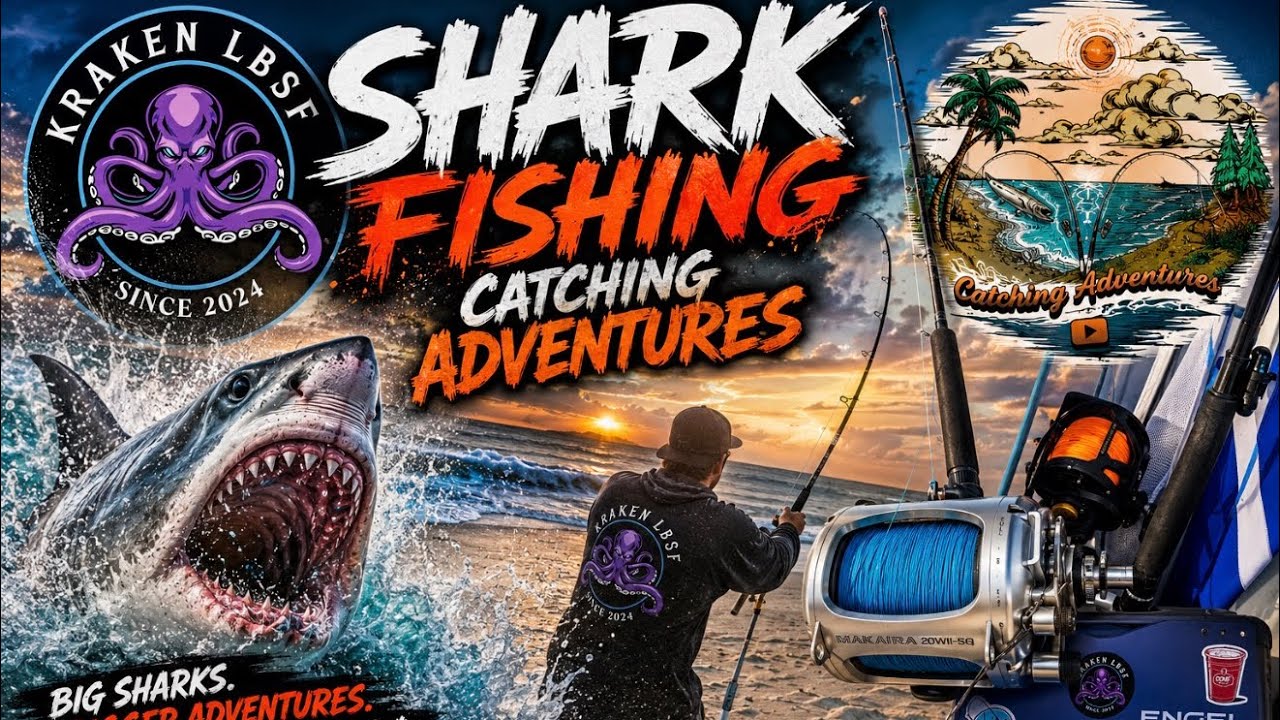 Shark Fishing with Kraken Land Based Shark Fishing, Murrells Inlet, South Carolina!