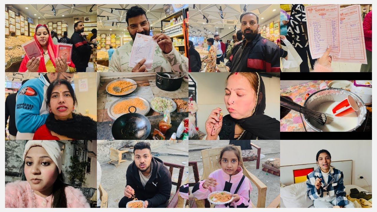 Shopping day🛍️🥹✌🏻tau ne kharida parsad 13 hazar ka vartiyo ke sath galat hua #lastday #familyvlogs 